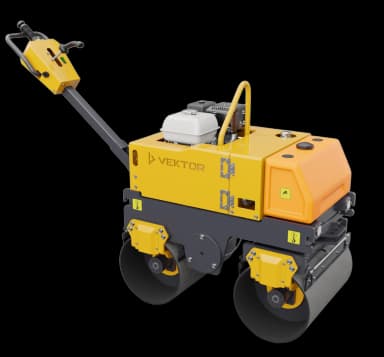 Виброкаток ручной двухвальцовый Vektor VRDR-800C — фото 1